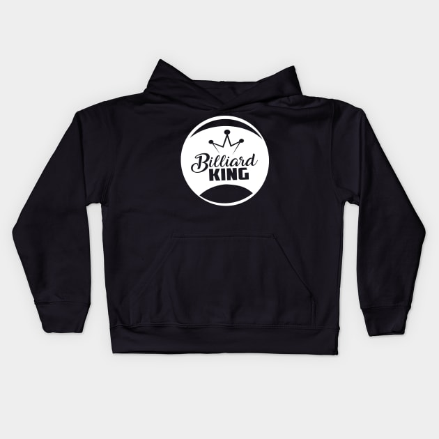 Billiard King Kids Hoodie by BB Funny Store